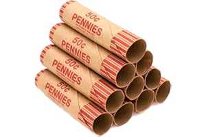 CAROUSEL CHECKS INC. Pre-Formed Penny Coin Wrappers (Bundle of 1,000)