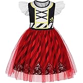 HenzWorld Halloween Costumes for Kids Pirate Costume Princess Dress up for Girls Birthday Cosplay Party Outfit Tulle Dress