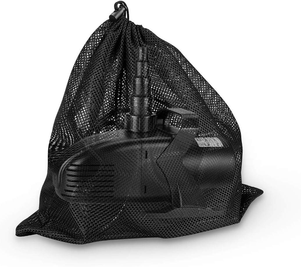 JEREPET 17.7"x 17.7" Large Pond Pump Barrier Bag, Filter