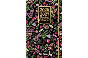 Pocket Calendar 2026-2027 for Purse: 2 Year Pocket Planner - From January 2026 To December 2027