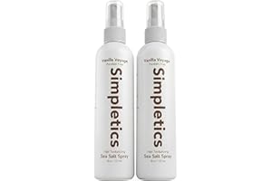 Simpletics Himalayan Sea Salt Spray for Straight & Wavy Hair - All Natural, 5 Ingredient, Texturizing & Volumizing Product - 