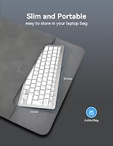 TECKNET 2.4G Wireless Keyboard Ultra Slim Small Keyboard with 14 Hotkeys view 7