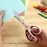 LIVINGO Scissors Set Titanium Blades Rubber Handles Office Crafting view 5