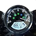 SAMDO Upgraded Universal Motorcycle Speedometer 12000 RPM LCD Digital Speedometer Odometer Tachometer 199 Kmh for 1,2,4 Cylinders