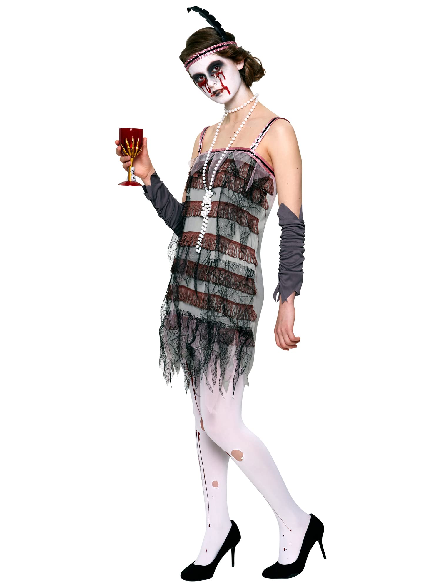 Rubies 810502L Official Lady Gravestone Halloween Flapper Costume, Women's, Large Halloween