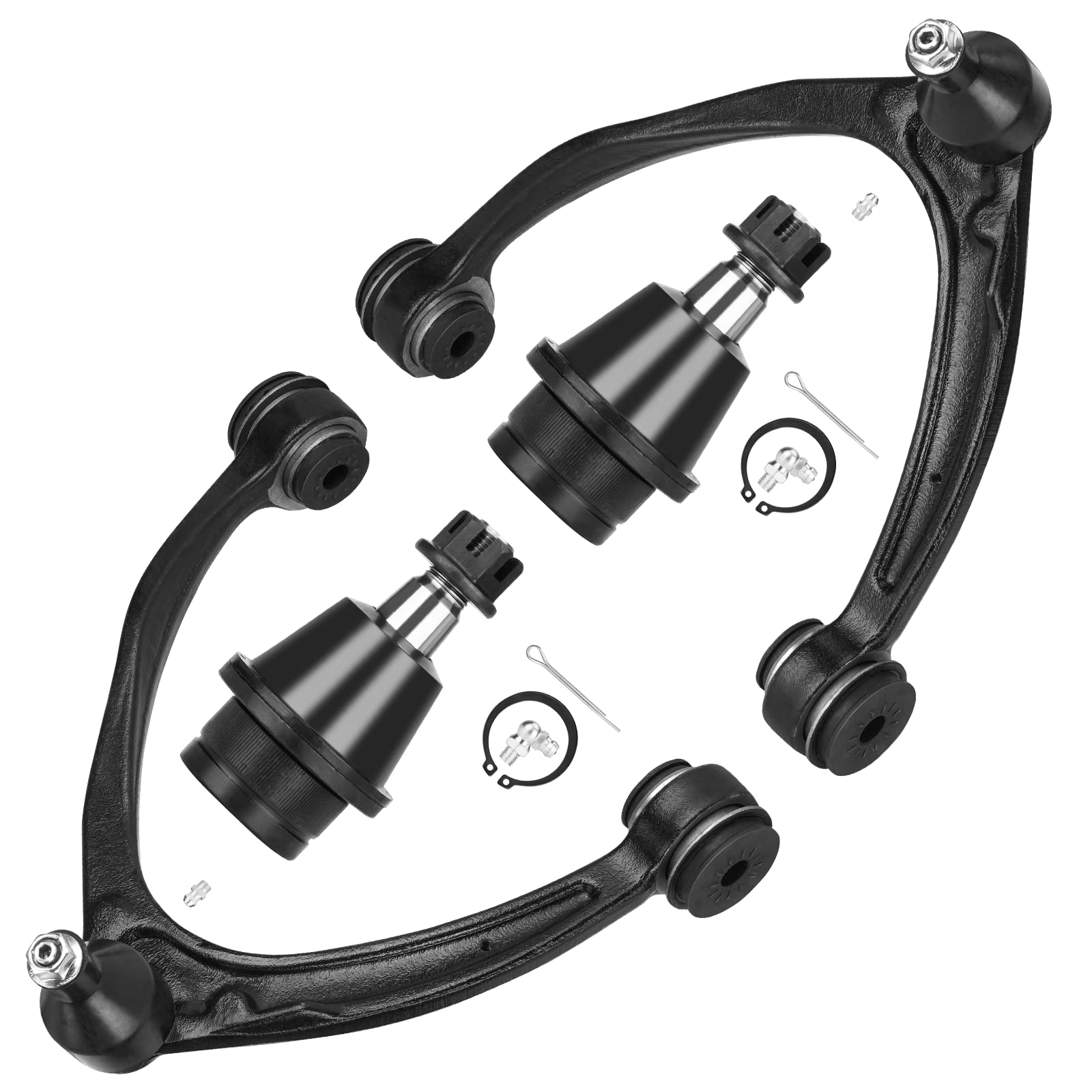Photo 1 of Front Upper Control Arm(Forged Steel) with Ball Joint Suspension Kit Fit for 2007-2016 GMC Sierra Chevrolet Silverado 1500 2007-2013 Suburban Avalanche Tahoe Escalade Yukon - 4pcs