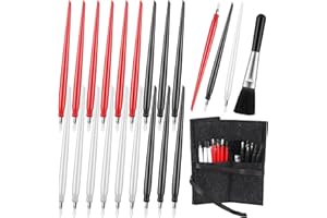 HAIFAFAFAING 20pcs Scratch Art Tools Scratch Art Stylus Sticks Tools for Adults with Bag Scratchs Arts Pen with Clean Brush Scratching Drawing Color Pens Paper Painting Scratchboard Crafts Set