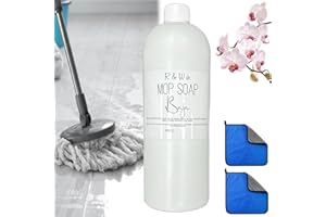 YUSPOER Luxury Mop Soap, R&w Mop Soap, R&w Co Mop Soap, Mop Soap for Floor Cleaning, Highly Scented Mop Soap, Mop Soap Brazilian Waves, Multisurface Bathroom & Kitchen Cleaner Supplies (1, 4 FL.0Z)