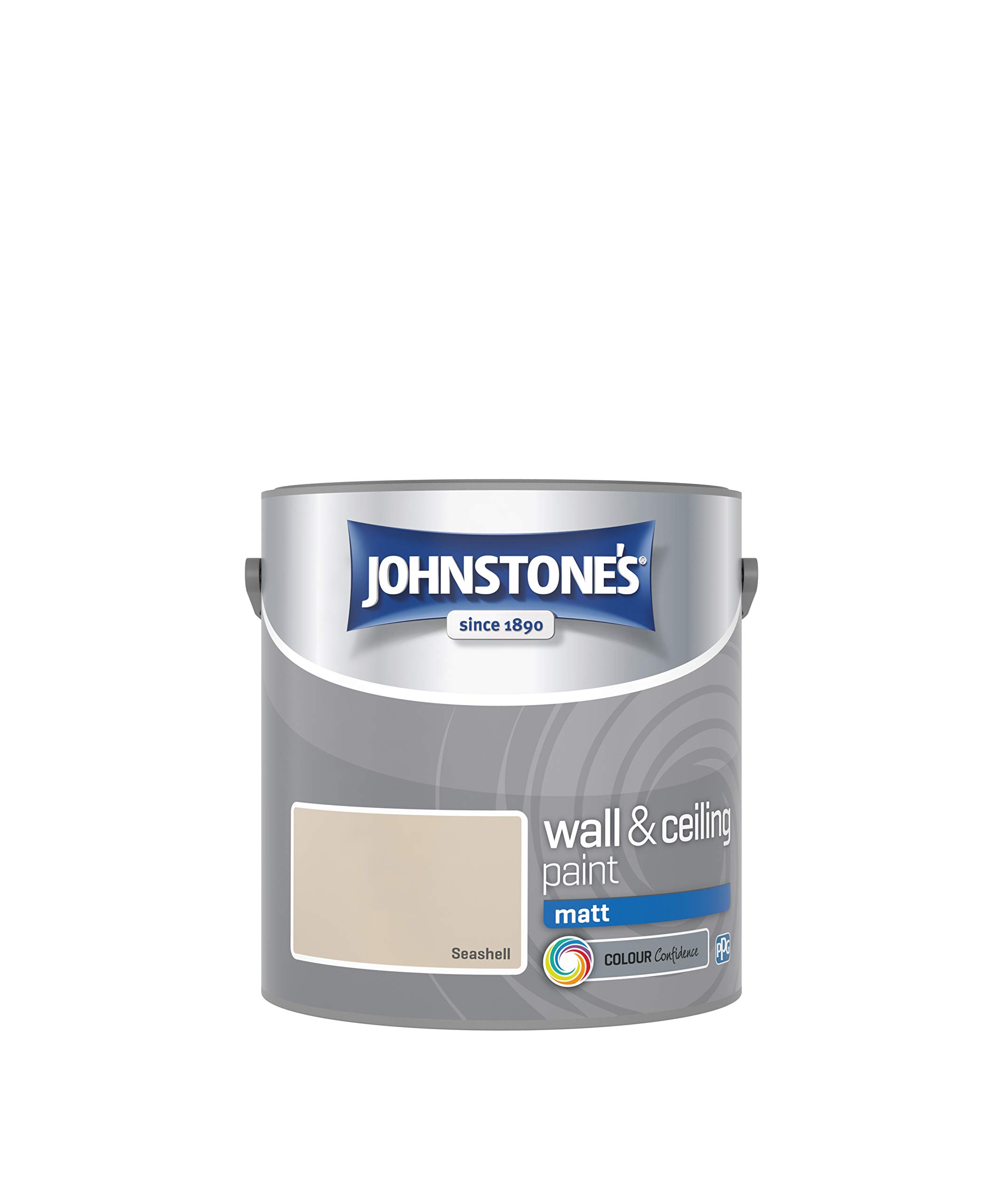 Johnstone's Wall and Ceiling Matt Emulsion Paint - Seashell 2.5L