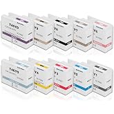 Solvoten Remanufactured T46Y Ink Cartridge SC-P900 Ink UltraChrome PRO10 | 10-Pack High Yield T46YD00 T46Y100 T46Y200 T46Y300 T46Y400 T46Y500 T46Y600 T46Y700 T46Y800 T46Y900 Ink for SureColor P900