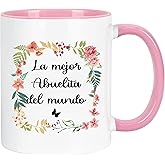 Lxenrra Gifts For Grandma, Abuela Gifts In Spanish,Best Grandma Ever Mug, Grandmother gifts from Grandchild,Christmas Birthday Mothers Day Coffee Mug Ceramic 11oz
