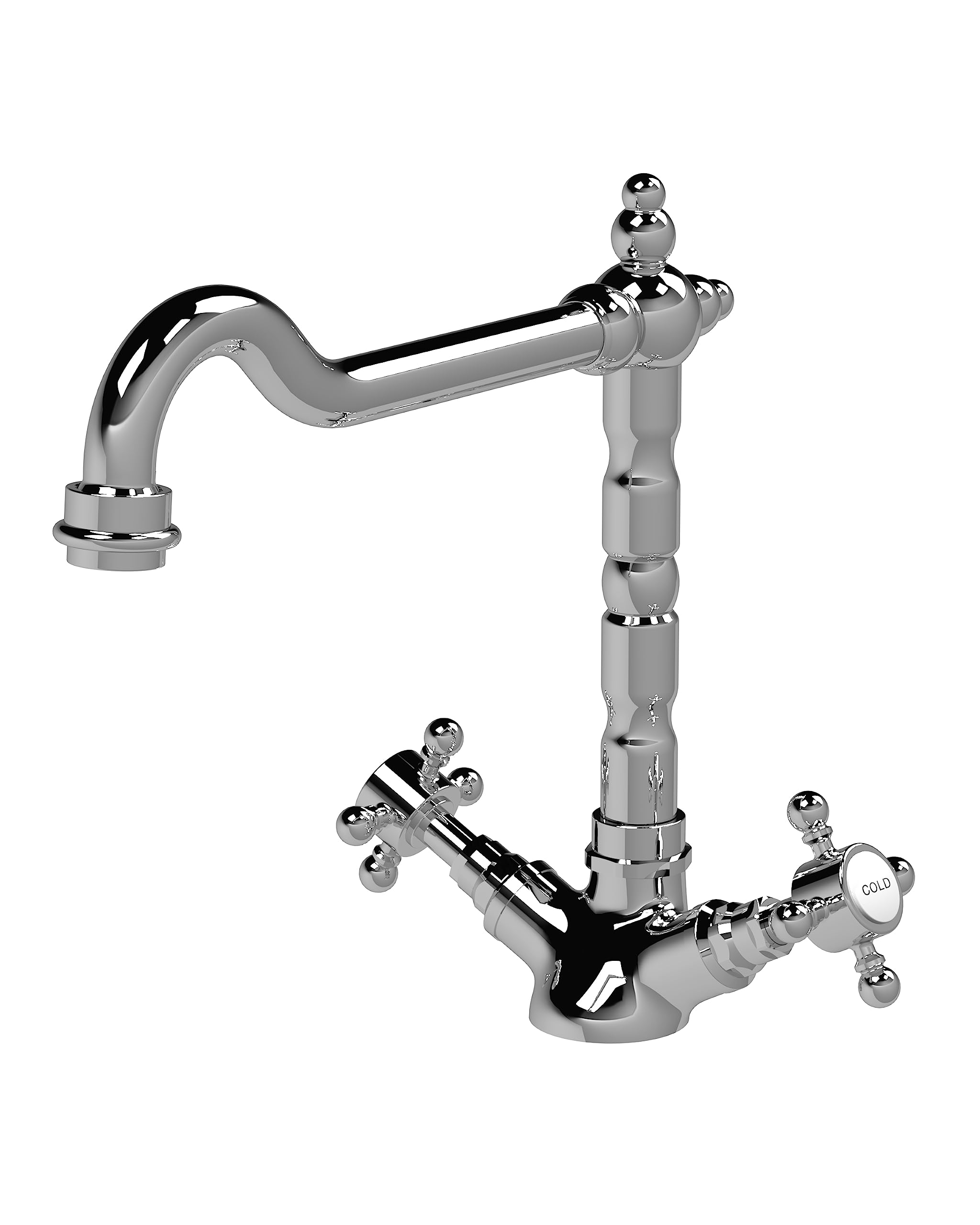 Poitiers Traditional Style Monobloc Kitchen Sink Mixer Tap — image 1