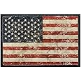 American Flag - Distressed Morale Patch | Hook and Loop Attach for Hats, Jeans, Vest, Coat | 2x3 in | by Pull Patch