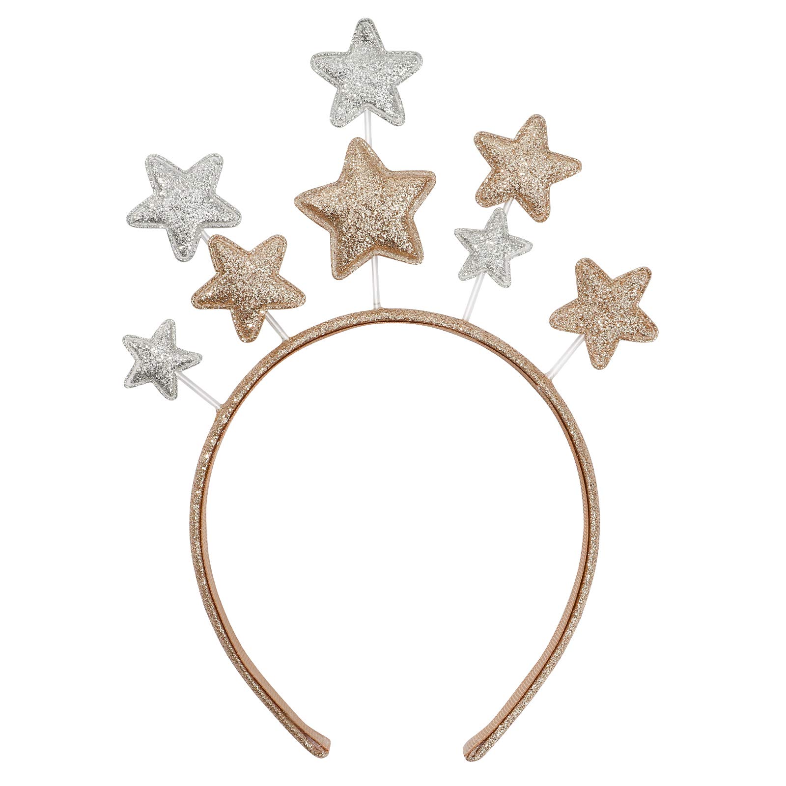 Lurrose Star Headband Christmas Hairband Cute Star Hair Hoop Xmas Hair Accessories Happy New Year Headband for Party Festival Holiday Birthday