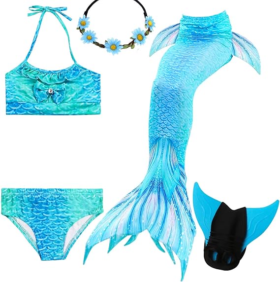 colas de sirena para niñas amazon