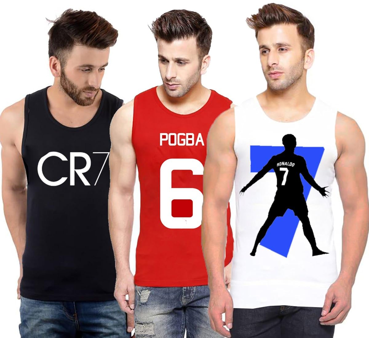 hotfits men's cotton sleeveless t-shirt