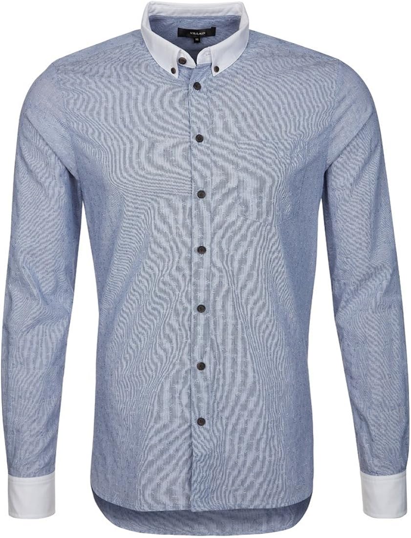 Mens blue shirts A/W 2015 new dixon shirt (S) Amazon.co.uk Clothing