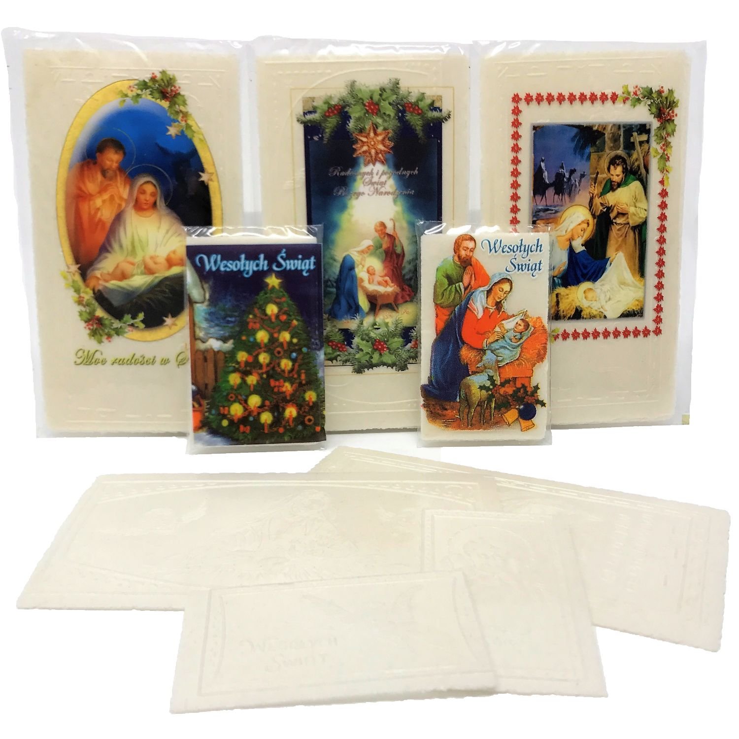 OPLATKI Set of 20 Polish Christmas Wafers (12 Large & 8 Small