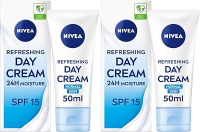 NIVEA Light Moisturising Day Cream 50ml SPF15 Pack of 2 - Vitamin E