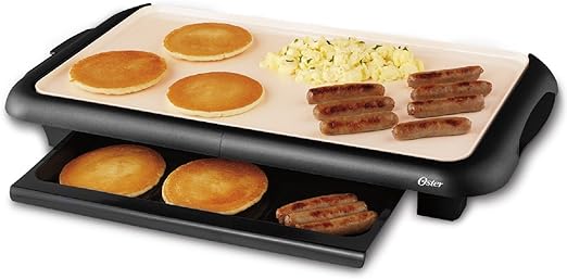 Amazon Com Oster Titanium Infused Duraceramic Griddle With