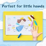 YPLUS 24 Colours Peanut Crayons with 3 Painting Books for Kids view 3
