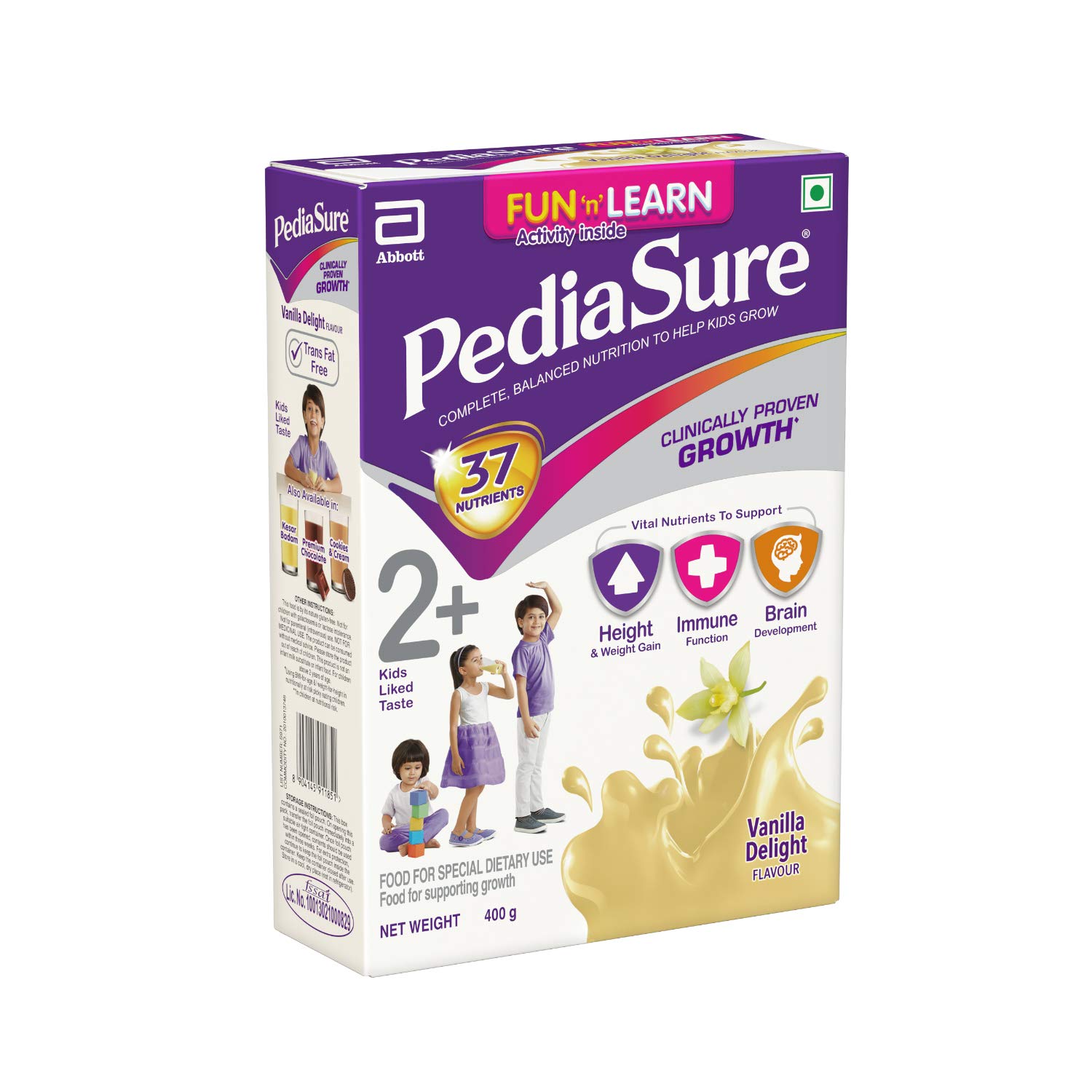 PediaSure Health & Nutrition Drink Powder for Kids Growth - 400g