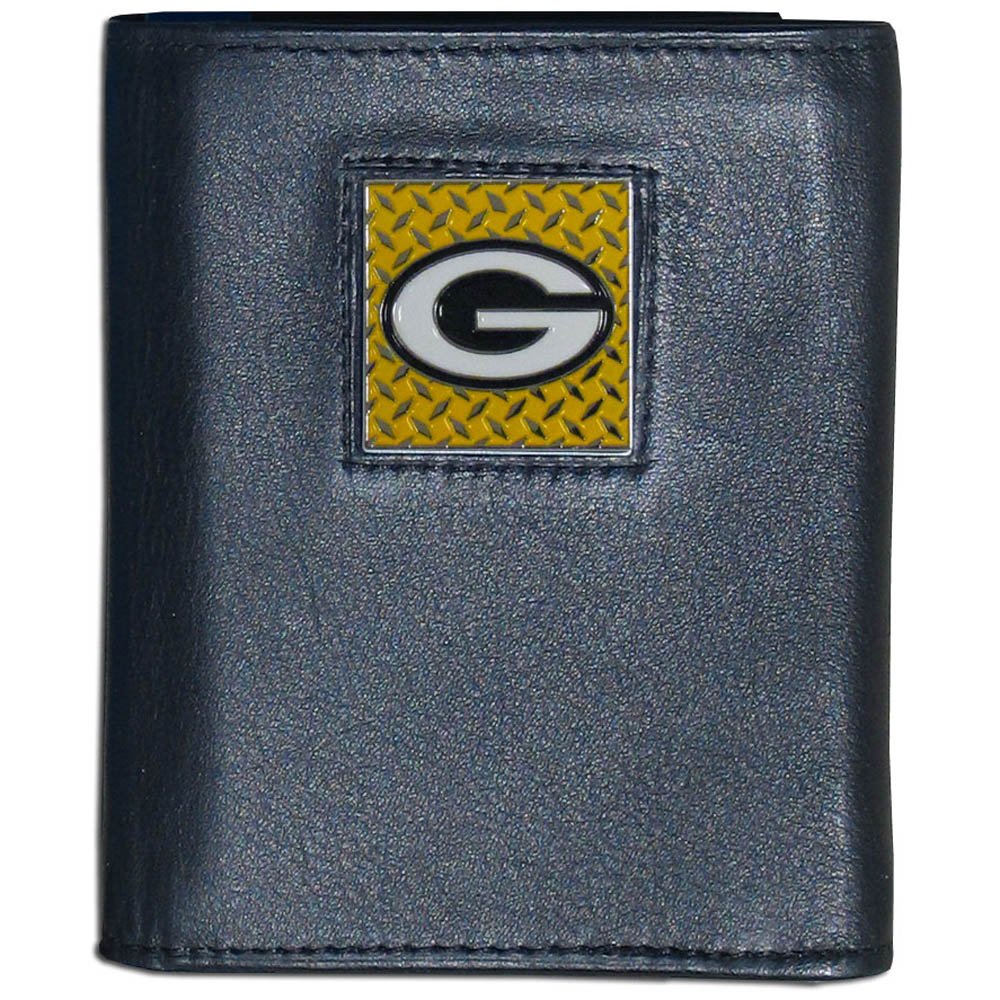 Siskiyou NFL Green Bay Packers Gridiron Leather Tri-Fold Wallet