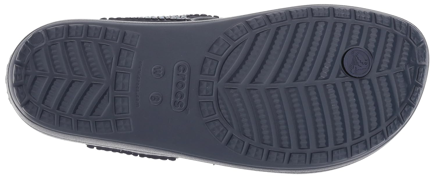 crocs women's sloane embellished flip-flops