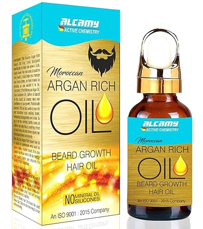 Alcamy Argan Rich Beard growth Hair Oil (30ml)