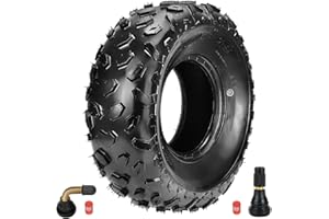 EOPOAYI 19x7-8 Mini Bike Tire Tubeless Replacement for Coleman CT200U BT200X CT200U-EX Baja Warrior MB200 Axis M200 Coolster 110cc 125cc ATV Quad 4 Wheeler UTV Go Kart Off-Road Parts PVR70 Valve Stem