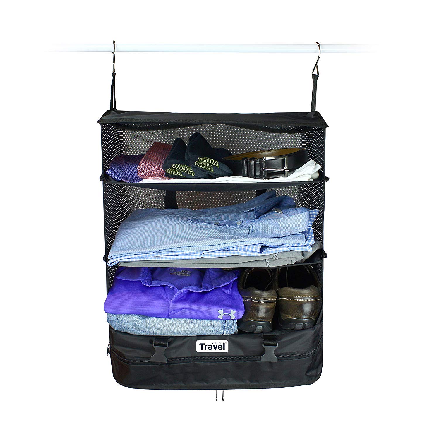 packable shelves suitcase organizer