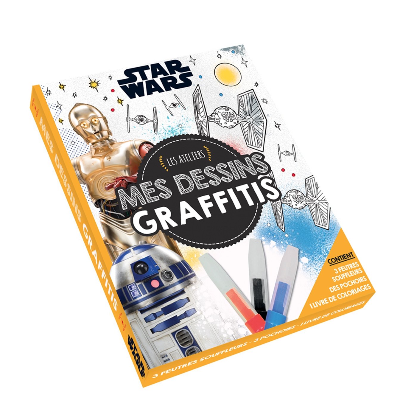 Amazon STAR WARS Les Ateliers Disney Coffret Mes dessins graffitis Hachette Jeunesse Livres