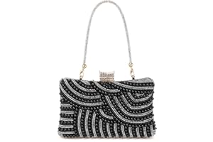 Women's Evening Handbags Pearl Clutch Purse Beaded bag Bridal Clutch wedding Purse
