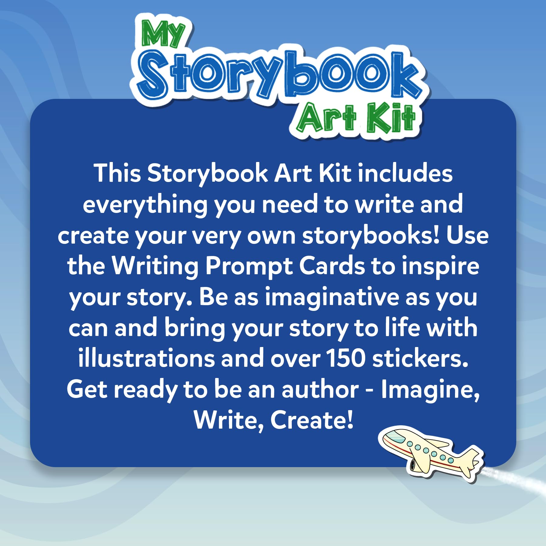 Skillmatics Storybook Art Kit - Create Adventure Stories, DIY Craft & Writing Kit with 300+ Stickers, Scrapbooking & Journal Activity, Christmas Gifts for Kids Ages 5, 6, 7, 8, 9, 10