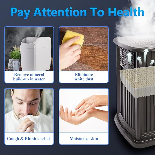 FUNMIT 1043 SUPER HUMIDIFIER WICK FILTER (2 PACK) REPLACEMENT FOR ESSICK AIR AIRCARE EP9500, EP9700, EP9800, EP9R500, EP9R800, 821000, 826000, 826800, 831000 BEMIS SPACE SAVER 800 8000 HUMIDIFIERS