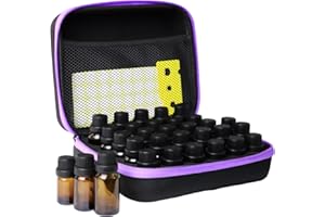 ZORETCO Essential Oil Storage Holder Organizer Carrying Case, 30 Bottles, Essential Oils Box for 5ml- 15ml Bottle Travel Storage Organizer Bag with Labels & Bottle Opener for doTERRA & Young Living