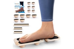 WOODURE Ankle Strengthener 3 Optional Levels, Blackboard Foot Trainer for Sprained, Foot Strengthener Ankle Balance Board Suitable for Athletes, Injury Tehabilitation, Kids to The Elderly (with Instructions)