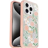 OtterBox iPhone 15 Pro MAX (Only) Symmetry Series Case - Peachy Bloom, Snaps to MagSafe, Ultra-Sleek, Raised Edges Protect Camera & Screen
