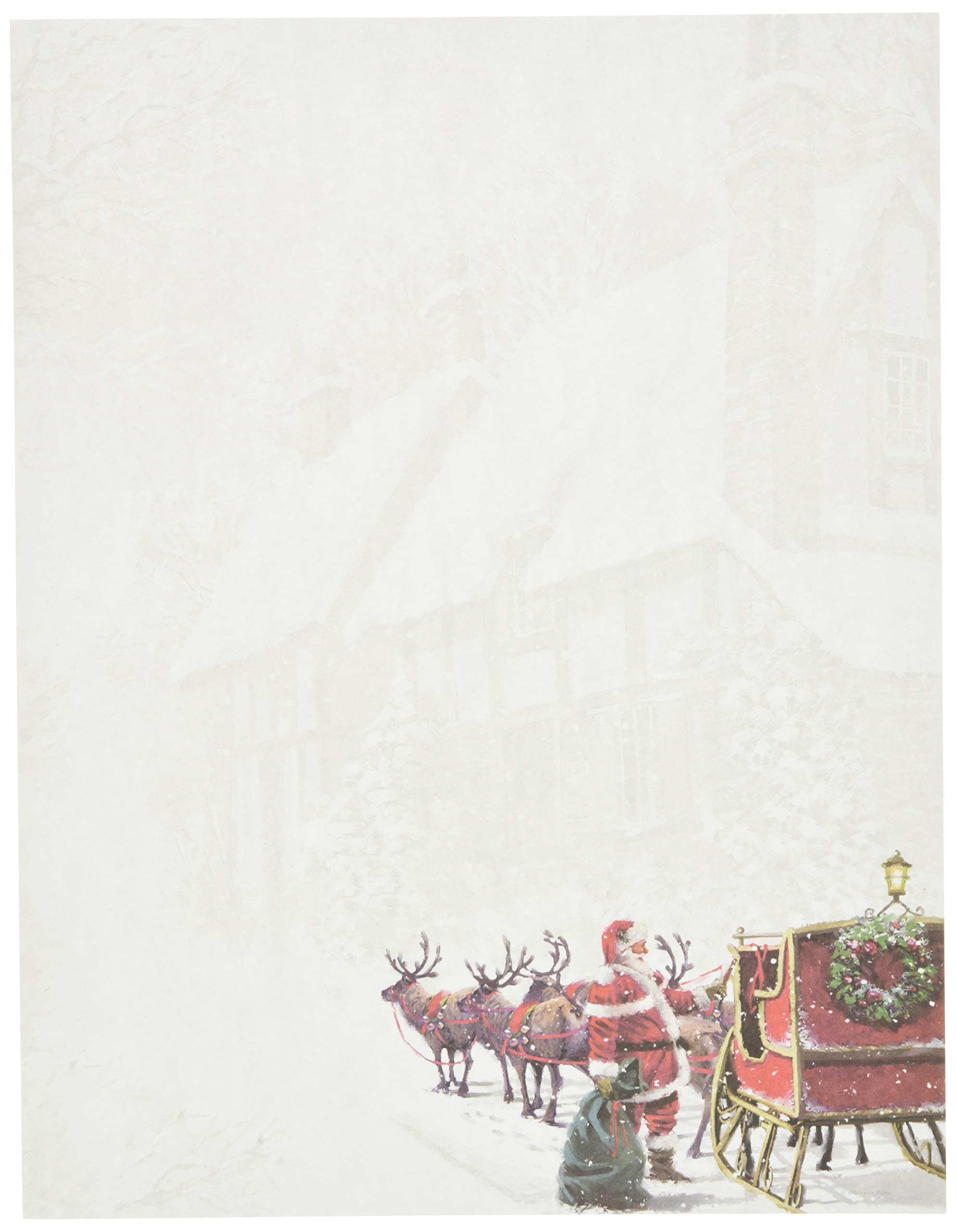 Great Papers! Santa's Sleigh Letterhead, 80 Count, 11" x 8.5" (2015064)