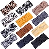 Kachanaa 12 Pack Headbands for Women, Elastic Wide Headbands Non Slip Workout Yoga Sport Hair Bands for Women’s Hair Accessories