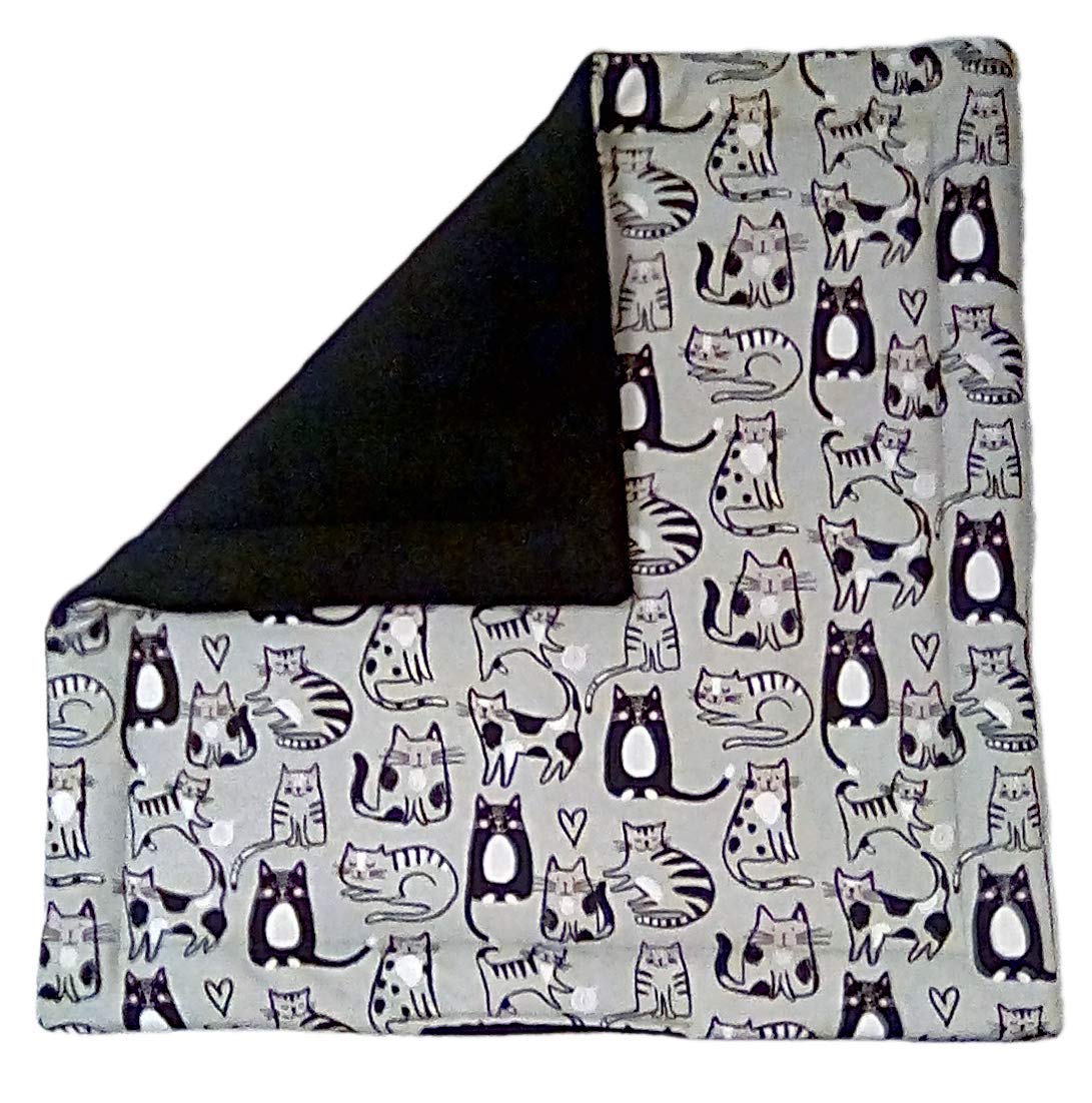 Refillable Catnip Blanket 17" x 17" Cat Play Mat Lap