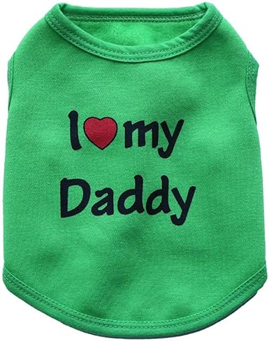 Amazon Com Boomboom Pet Dog Clothes I Love My Daddy Letter