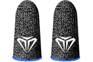 Finger Sleeve for Gaming, 0.3mm Thick Fiber Anti Sweat E-Sports Finger Glove, Thin Breathable Smooth Finger Cover, Finger Pro