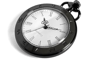 Fogitbok Vintage Pocket Watches for Men with Chains, Analog Pocketwatch for Women Roman No. Gifts for Dad/Grandpa Gifts for Him for Birthday