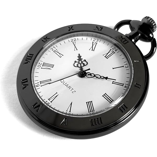 SAFIGLE Collier Montre Jumbo Rétro Doré - Accessoire Costume Lapin Blanc Hip Hop Halloween - Chaîne Montre Poche