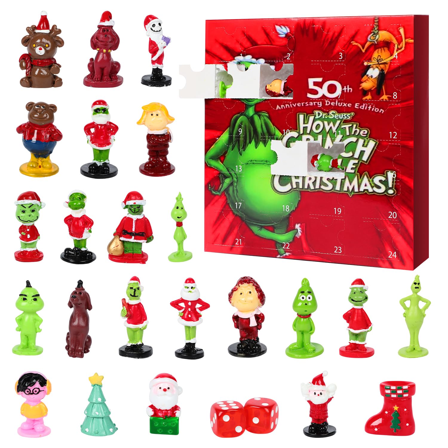 Christmas Advent Calendar 2024 Christmas Figures Advent Calendar 24PC Christmas Advent Calendar 2024 Christmas Figures Advent Calendar 24PC