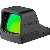 OSIGHT C Multi-Reticle 3 MOA Dot & 32 MOA Circle Open Reflex Sight, 407C/507C Footprint Compatible, Parallax-Free Sights for Full-Sized Setups (Green Dot)
