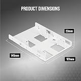 Corsair Dual SSD Mounting Bracket 3.5in to 2x 2.5in White Easy Install view 5