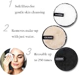 KEYRI 7 Pack Makeup Remover Pads Reusable Microfiber Facial Cloths 7 Pieces view 2