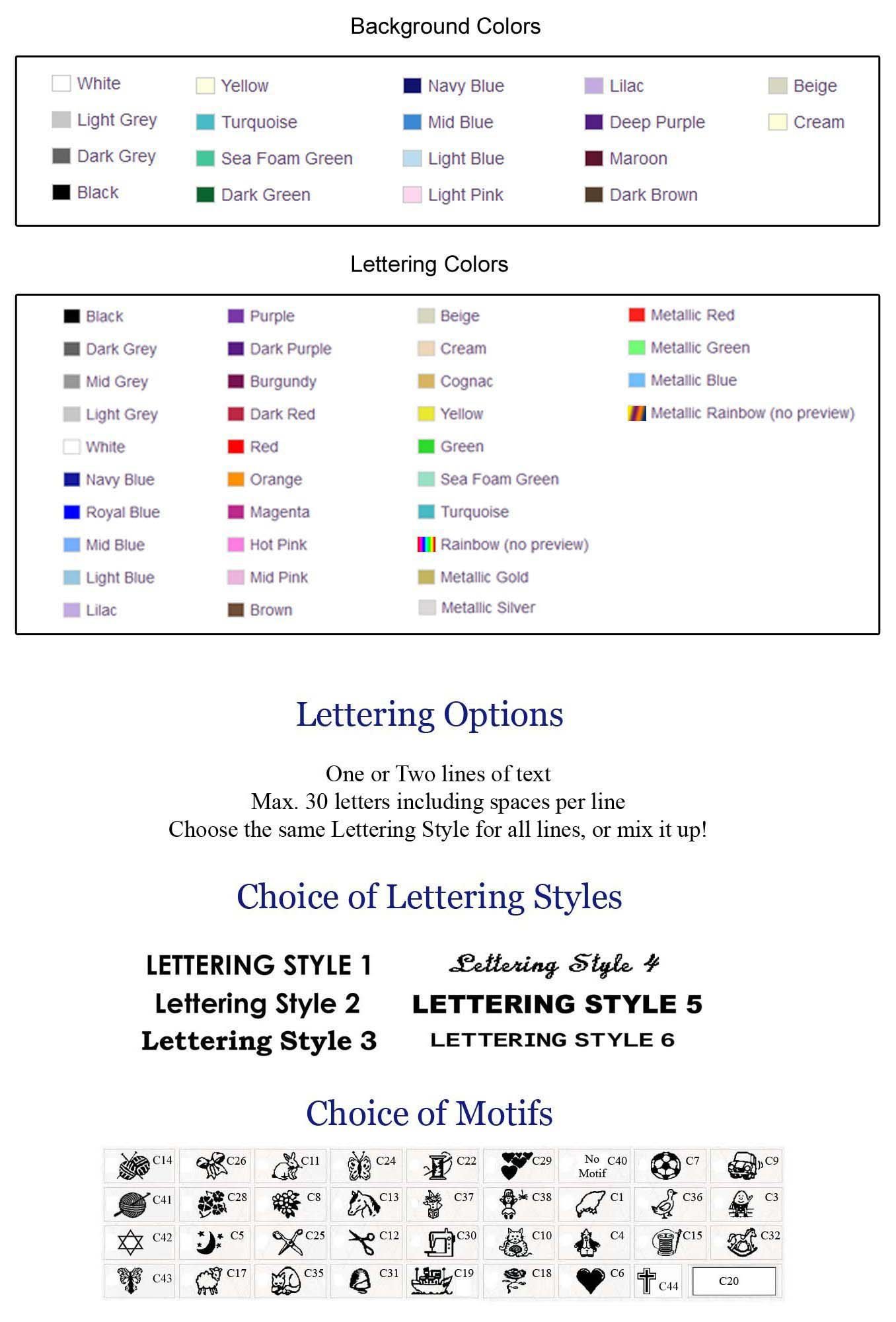 25 Personalized 100% Woven Sewing Labels 1/2